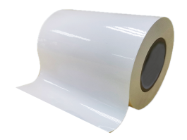 60mic pearl white PP/water adhesive/60g white glassine